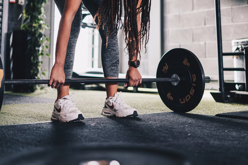 Women boxing training